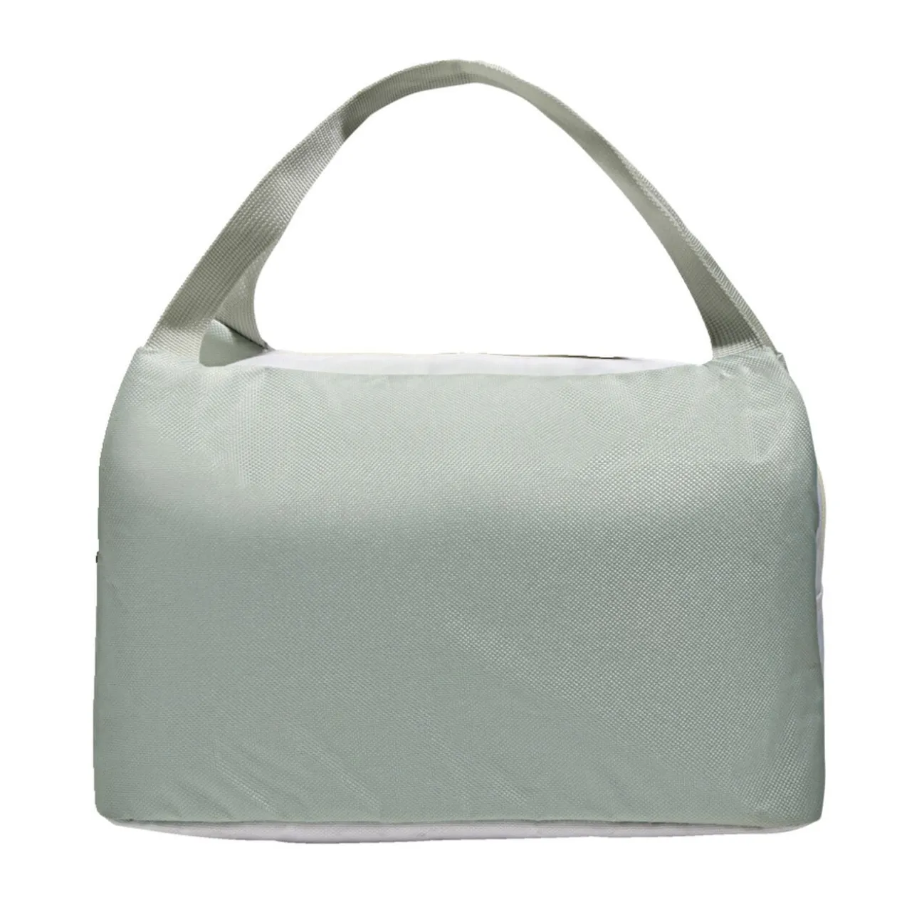 Lunch bag sac à repas vert pistache et beige - 25x14xH.16cm