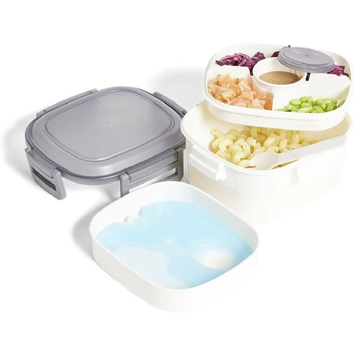 Lunch box avec pain de glace 2 compartiments 19,5x17,3xH9,8cm < Gifi