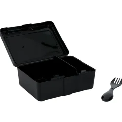 Lunch box à 2 compartiments - Boîte alimentaire en plastique noir 1L < Gifi Outlet