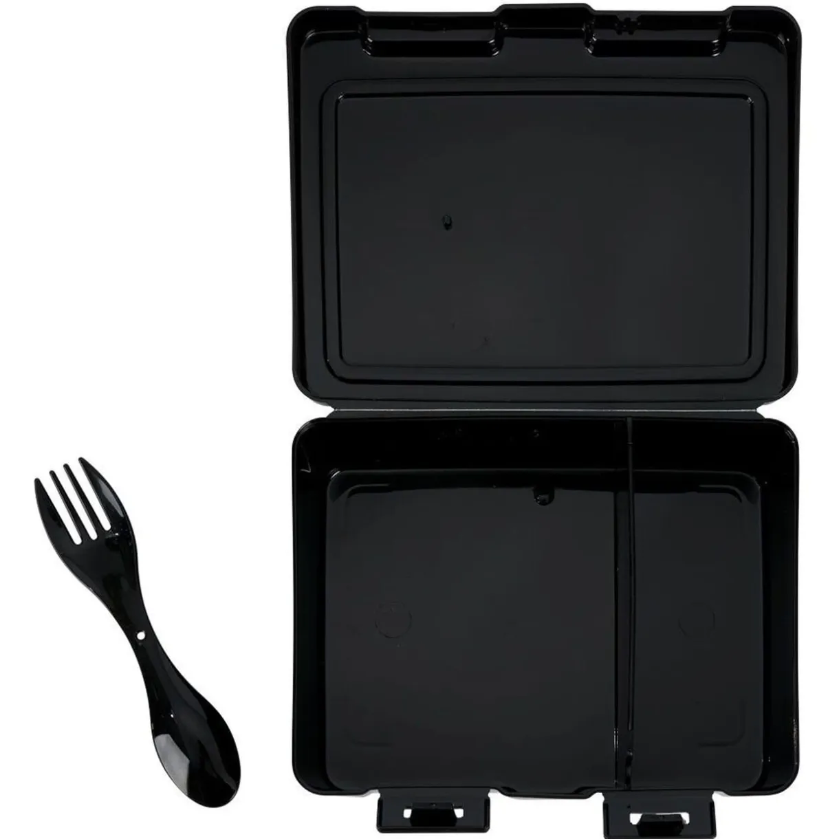 Lunch box à 2 compartiments - Boîte alimentaire en plastique noir 1L < Gifi Outlet