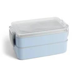 Lunch box 2 compartiments 400ml et 500ml avec couverts < Gifi Discount