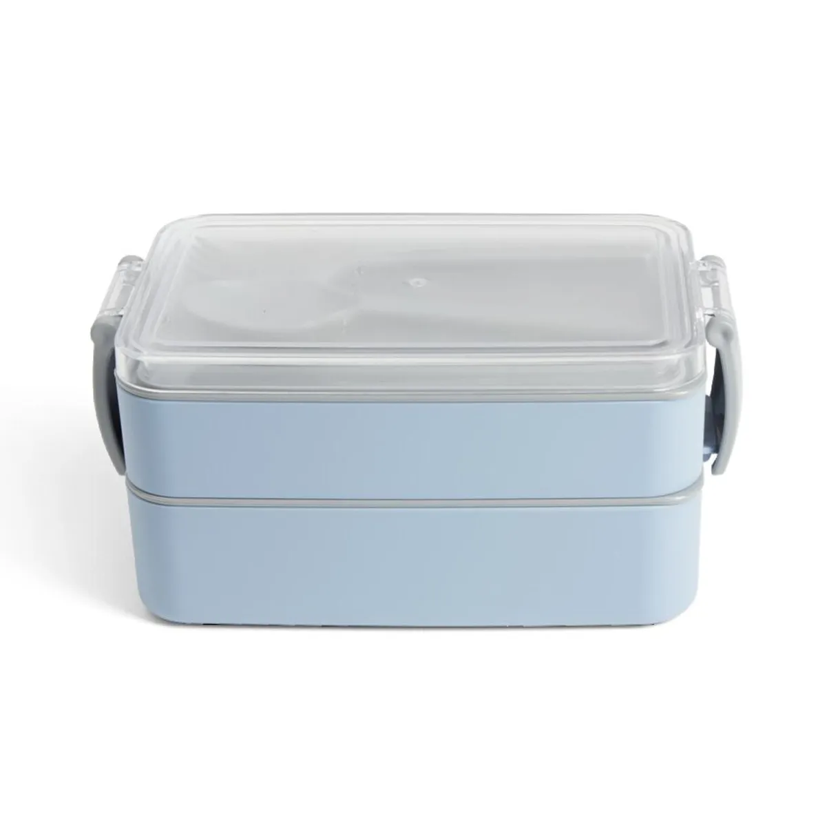 Lunch box 2 compartiments 400ml et 500ml avec couverts < Gifi Discount