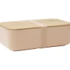 Lunchbox en plastique avec couvercle bambou +sangle silicone 900 ml < Gifi Online