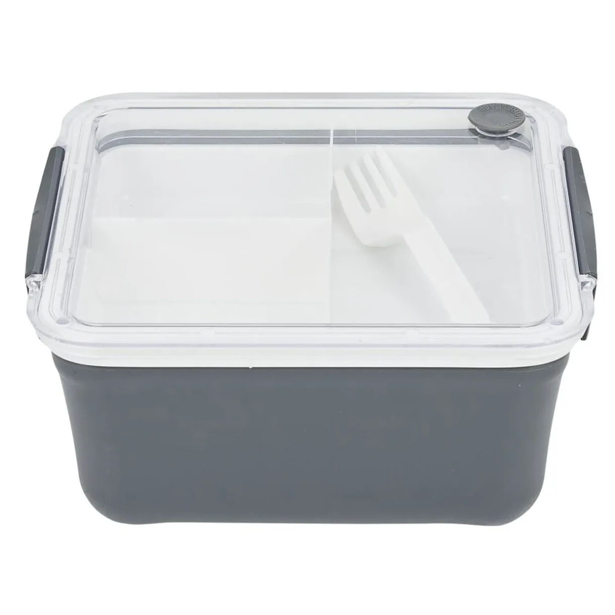 Lunch box 2 niveaux plastique gris 95cl < Gifi Clearance