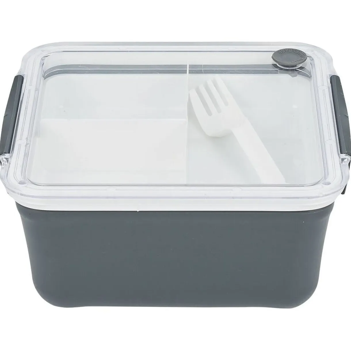 Lunch box 2 niveaux plastique gris 95cl < Gifi Clearance