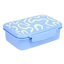 Lunch box plastique 800ml avec séparateur lignes ondulées 13x18xH6cm (2 modèles) < Gifi Sale