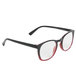 Lunette loupe de lecture en métal et plastique rouge 13,5x14xH4,5cm