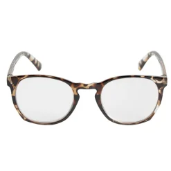 Lunette loupe de lecture en verre et acier motif écaille
