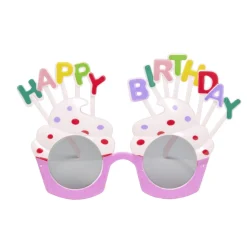 Lunettes anniversaire Happy Birthday cupcake < Gifi Hot