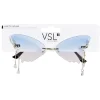 Lunettes fantaisies adulte papillon bleu et rose avec pendentif