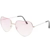 Lunettes forme coeur fantaisie (2 modèles rose ou bleu)