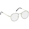 Lunettes noires et dorées anti lumière bleue