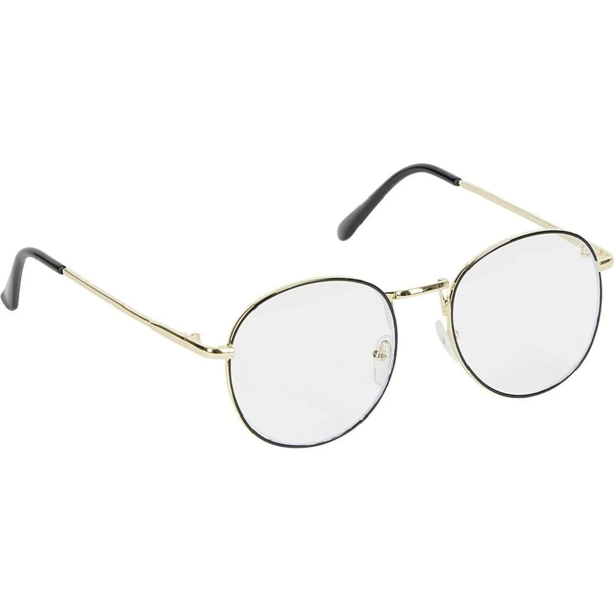 Lunettes noires et dorées anti lumière bleue