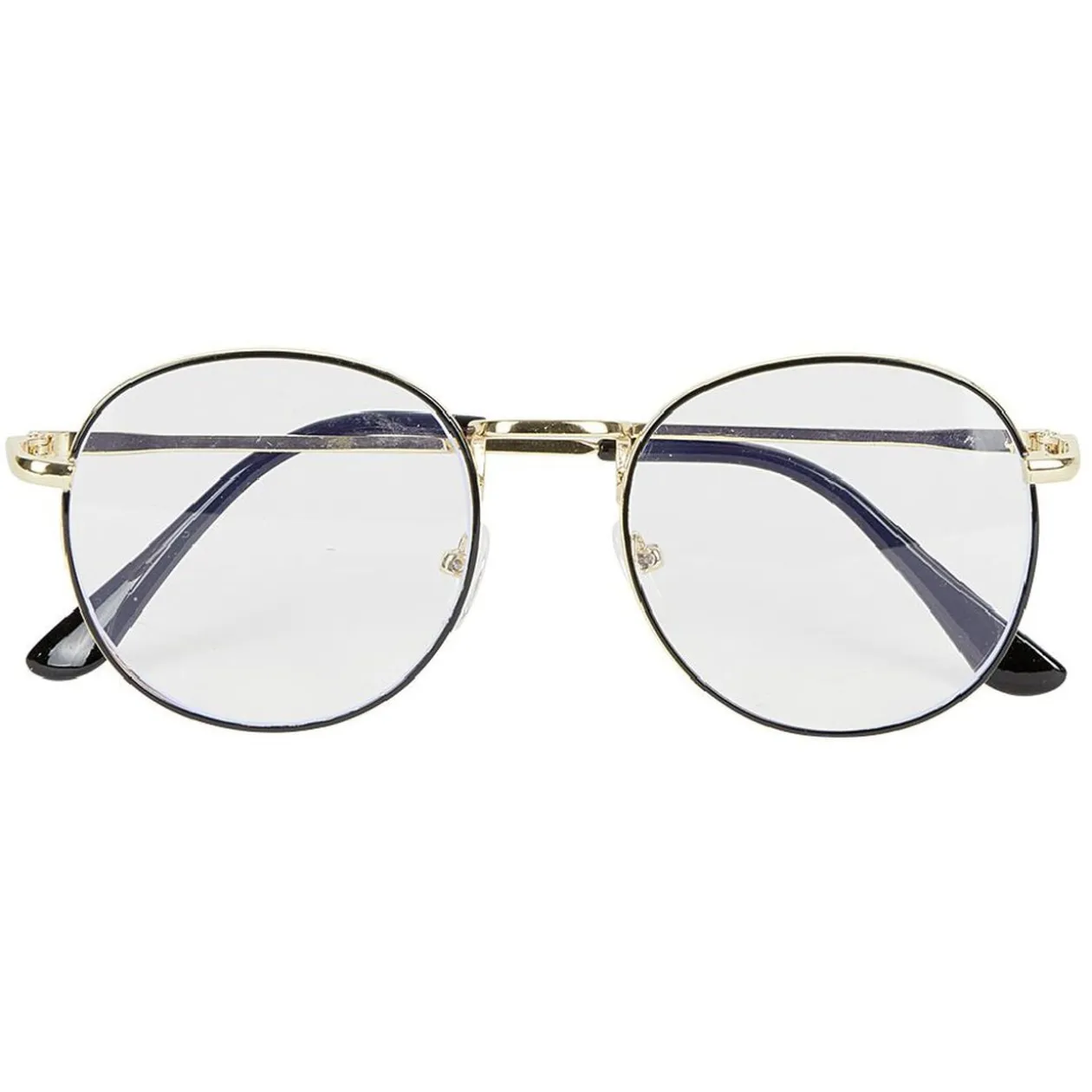 Lunettes noires et dorées anti lumière bleue