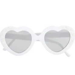 Lunettes soleil femme forme coeur blanc avec perles < Gifi New