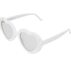 Lunettes soleil femme forme coeur blanc avec perles < Gifi New