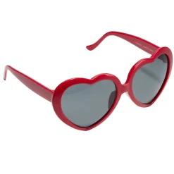 Lunettes soleil forme coeur rouge < Gifi Hot