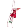 Lutin farceur fille grimpeur échelle H40cm