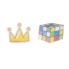 Magnet à construire 2 pièces cube et couronne pour enfant < Gifi Hot