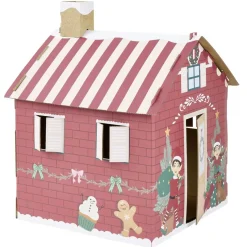 Maison de lutin farceur en carton H32x33x39cm rouge < Gifi Hot