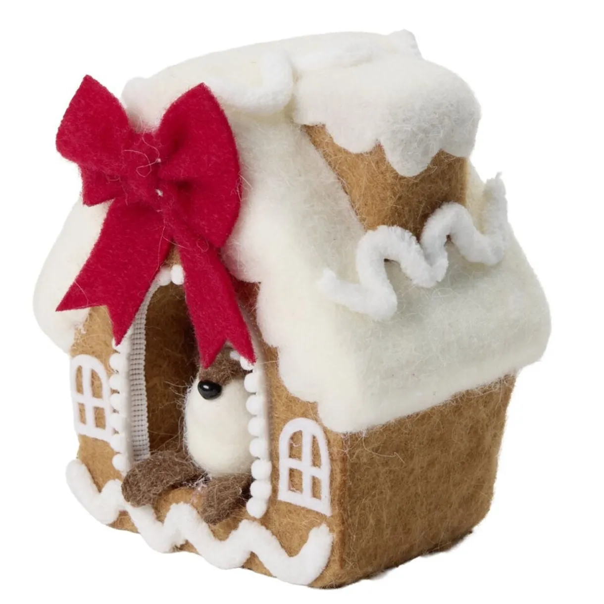 Maison de Noël décorative en feutrine H16cm (2 modèles) < Gifi Online