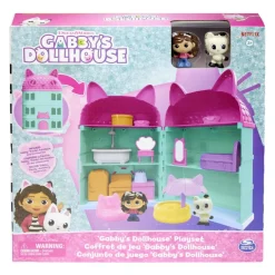 Maison de poupée avec 2 personnages Gabby et la Maison Magique bleue et rose < Gifi Sale