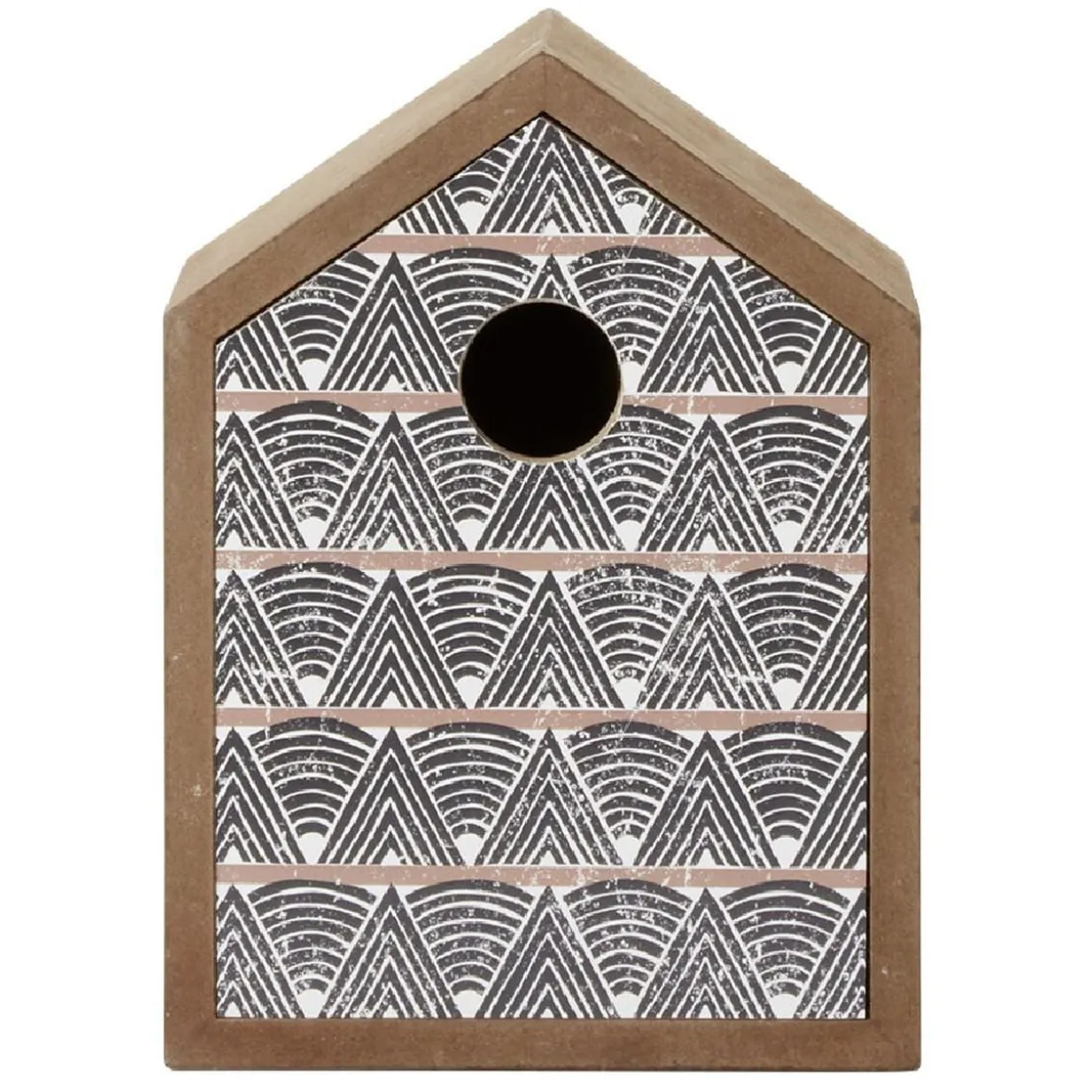 Maisonnette mini meuble rangement motif éléphant jungle ou géométrique