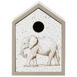Maisonnette mini meuble rangement motif éléphant jungle ou géométrique