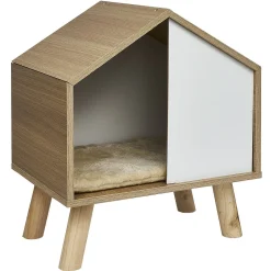 Maison pour chat niche sur pieds en pin H53,5 cm
