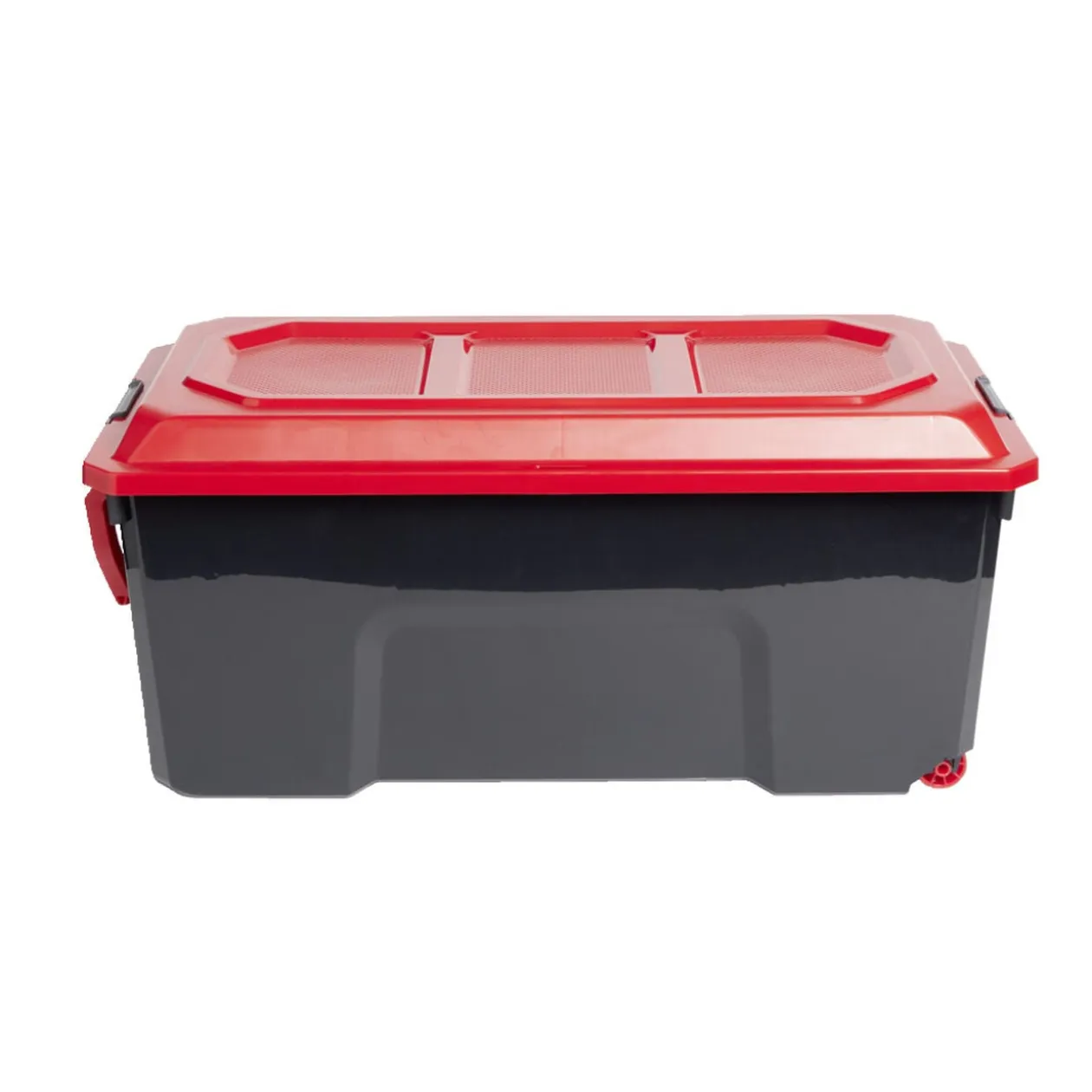 Malle rangement 75L plastique noir