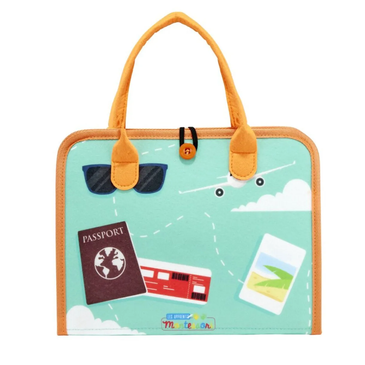 Mallette apprentissage enfant 6 activités éducatives feutrine 28,5x4x25cm < Gifi Discount