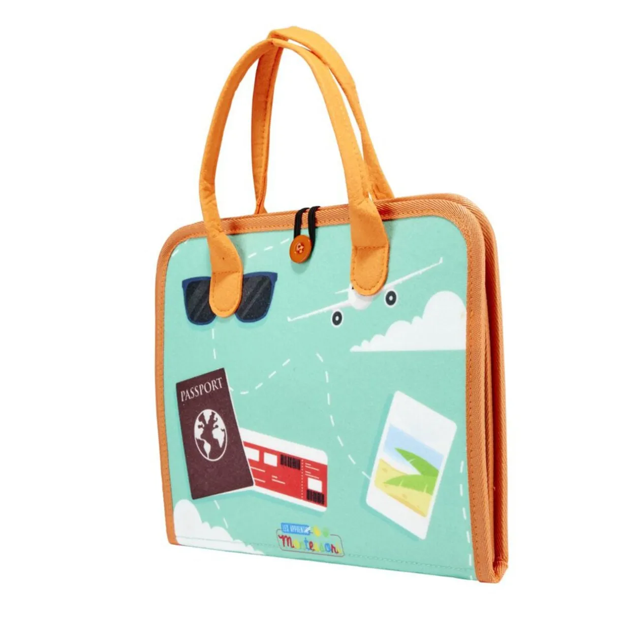 Mallette apprentissage enfant 6 activités éducatives feutrine 28,5x4x25cm < Gifi Discount