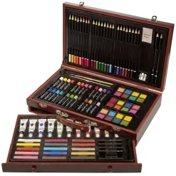 Mallette d'artiste peinture et dessin 112 pièces < Gifi Clearance