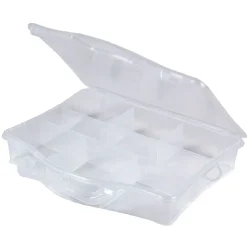 Mallette plastique 7 compartiments 23x18xH4cm
