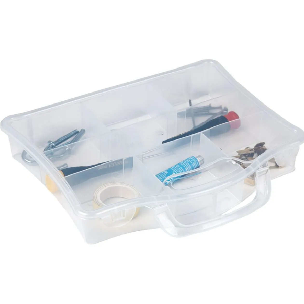 Mallette plastique 7 compartiments 23x18xH4cm
