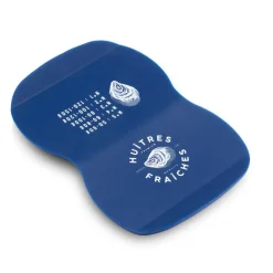 Manique à huître crantée silicone bleu 11x16cm