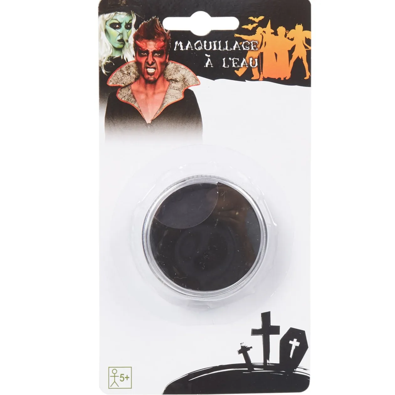 Maquillage fard à l'eau noir