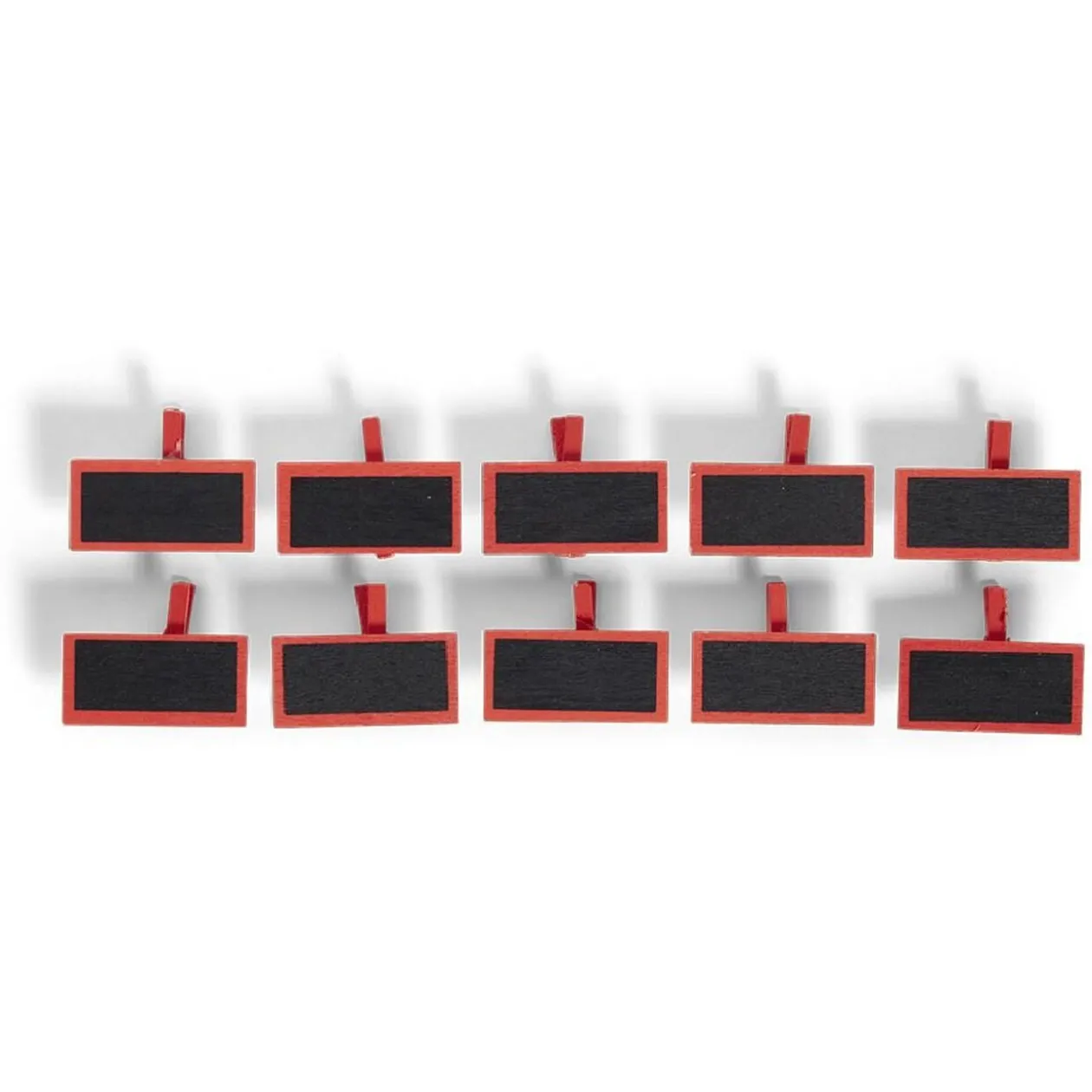 Marque place pince bois avec ardoise x10 (2 modèles)