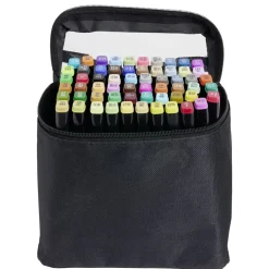 Marqueur double pointe x60 dans pochette transport noir 18,5x12xH16cm < Gifi Sale