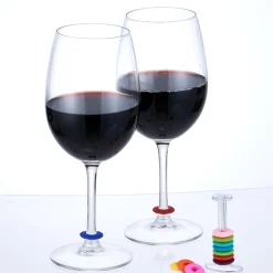 Marqueur multicolore rond pour verre à pied x12 < Gifi New