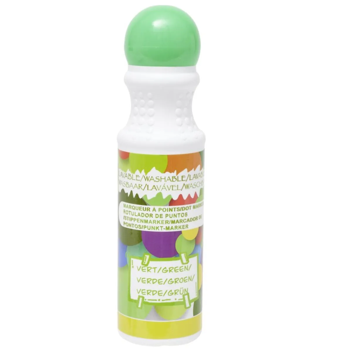Marqueur tampon à point lavable x2 vert et bleu L13cm < Gifi Hot