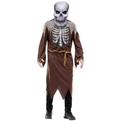 Masque adulte Halloween tête de mort grise < Gifi New