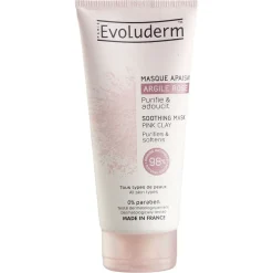 Masque apaisant Evoluderm argile rose 100 ml < Gifi New