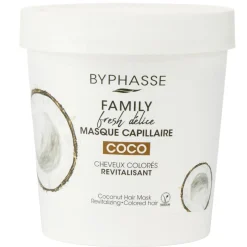 Masque cheveux colorés Byphasse revitalisant senteur coco 250ml < Gifi Online