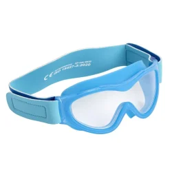 Masque de natation bébé plastique bleu 15x7xH4cm