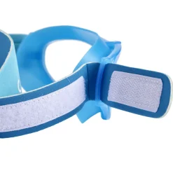 Masque de natation bébé plastique bleu 15x7xH4cm