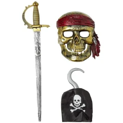 Masque de pirate avec crochet et épée