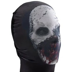 Masque Halloween adulte cagoule imprimée visage effrayant (2 modèles)
