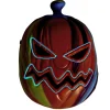 Masque LED Halloween citrouille effrayante multicolore