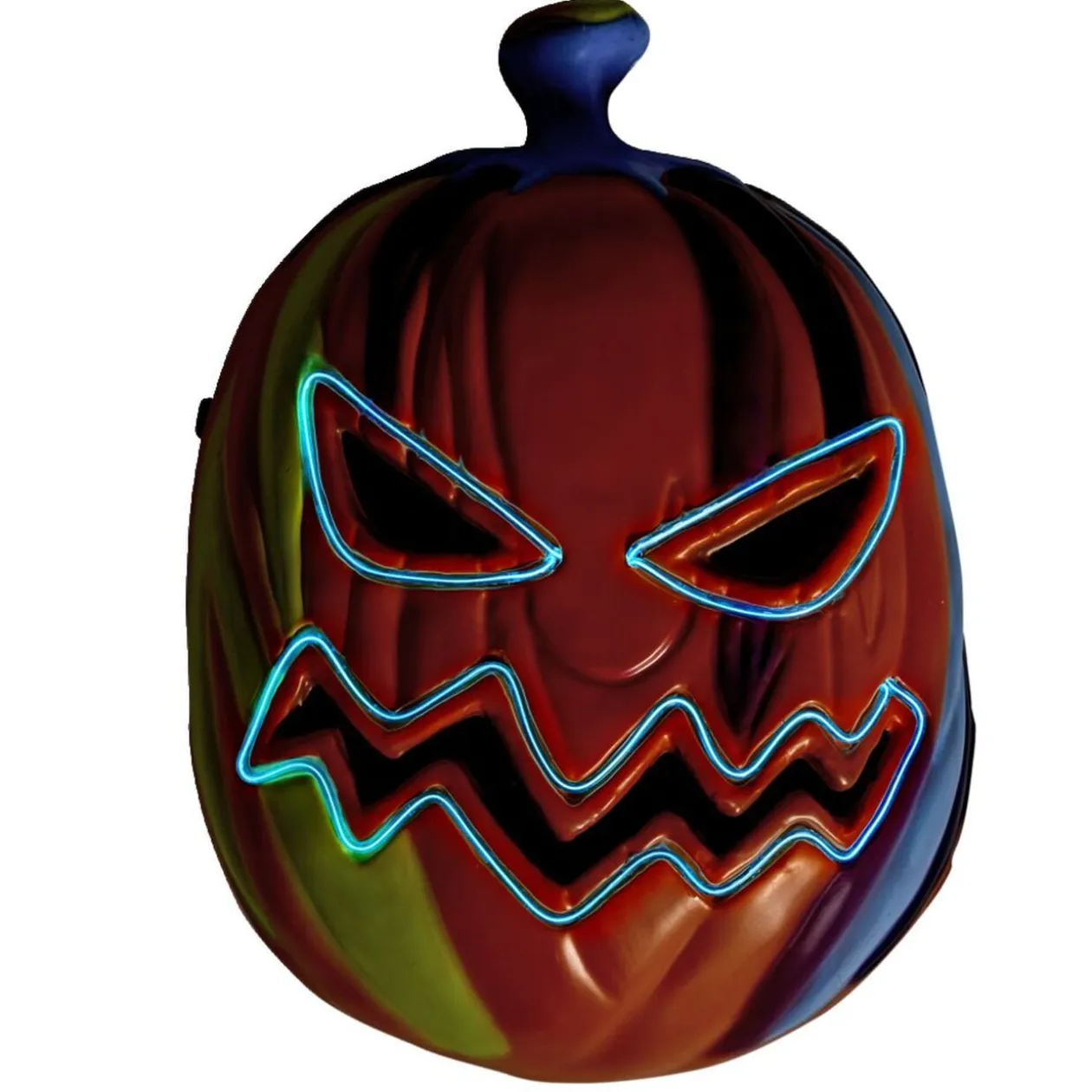 Masque LED Halloween citrouille effrayante multicolore